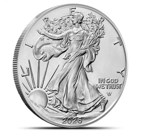 2026 1 oz American Silver Eagle Coin (BU)