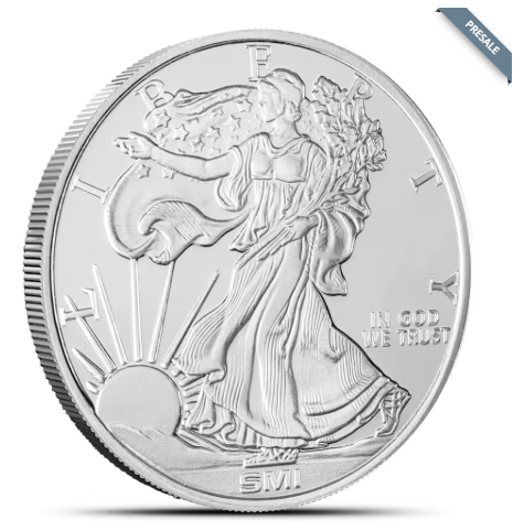 1 oz Sunshine Walking Liberty Silver Round (New, MintMark SI)