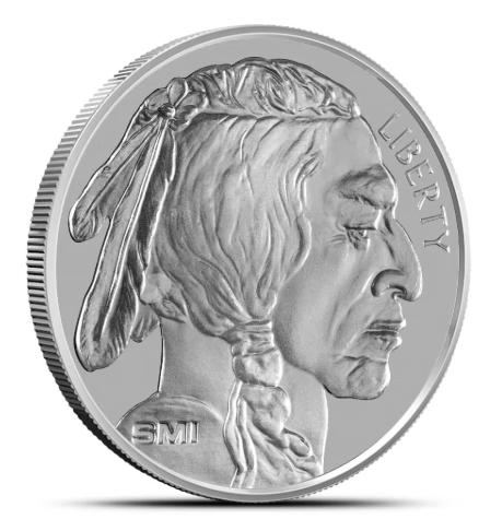 1 oz Sunshine Buffalo Silver Round (New, MintMark SI)