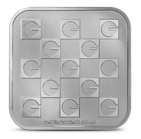 1 oz GOLD.COM Square Silver Bar (New)
