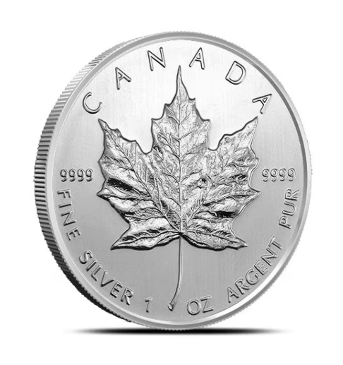1 oz Canadian Silver Maple Leaf Coin (Random Year)