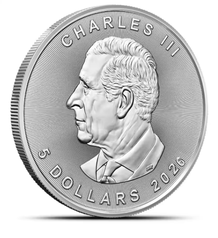2026 1 oz Canadian Silver Maple Leaf Coin (BU)