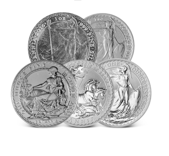 1 oz British Silver Britannia Coin (Random Year)