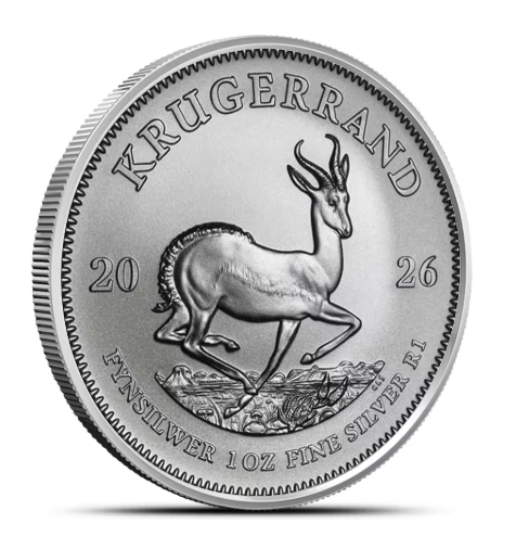 2026 1 oz South African Silver Krugerrand Coin (BU)