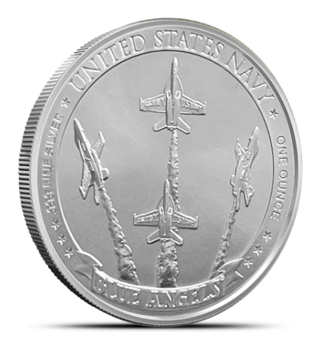 1 oz United States Navy Blue Angels Silver Round (New)