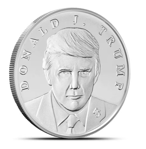 1 oz President Trump First Edition Silver Medallion (Capsule + CoA)