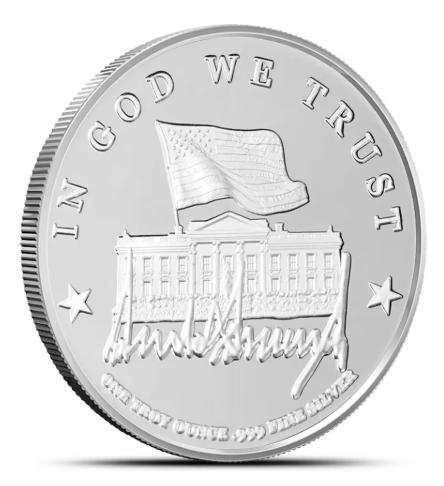 1 oz President Trump First Edition Silver Medallion (Capsule + CoA)