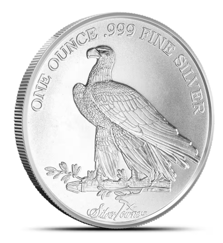 1 oz SilverTowne Indian Replica Silver Round (New)